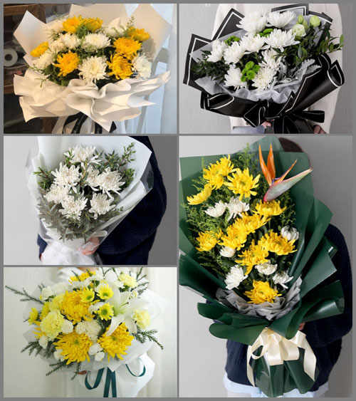 四川成都崇州市桤泉镇灵通村白事花束代送